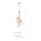Designers Fountain Liana 4-Light Brushed Gold Glam Statement Chandelier for Foyers and Entryways D328M-4CH-BG - alternate 2